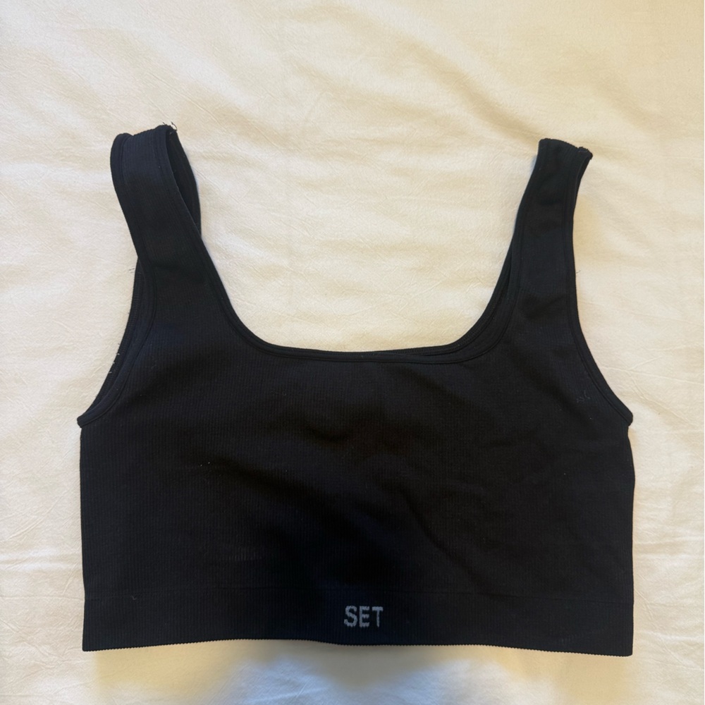 SET Active Black Tank Top